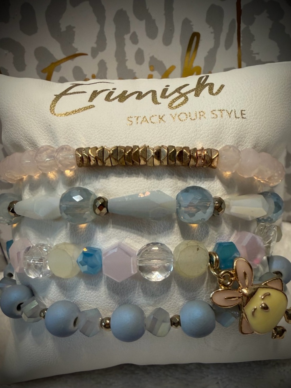 New ERIMISH Bracelets - 4 Pc - Multi - Custom Regular, Kids or Extended Size